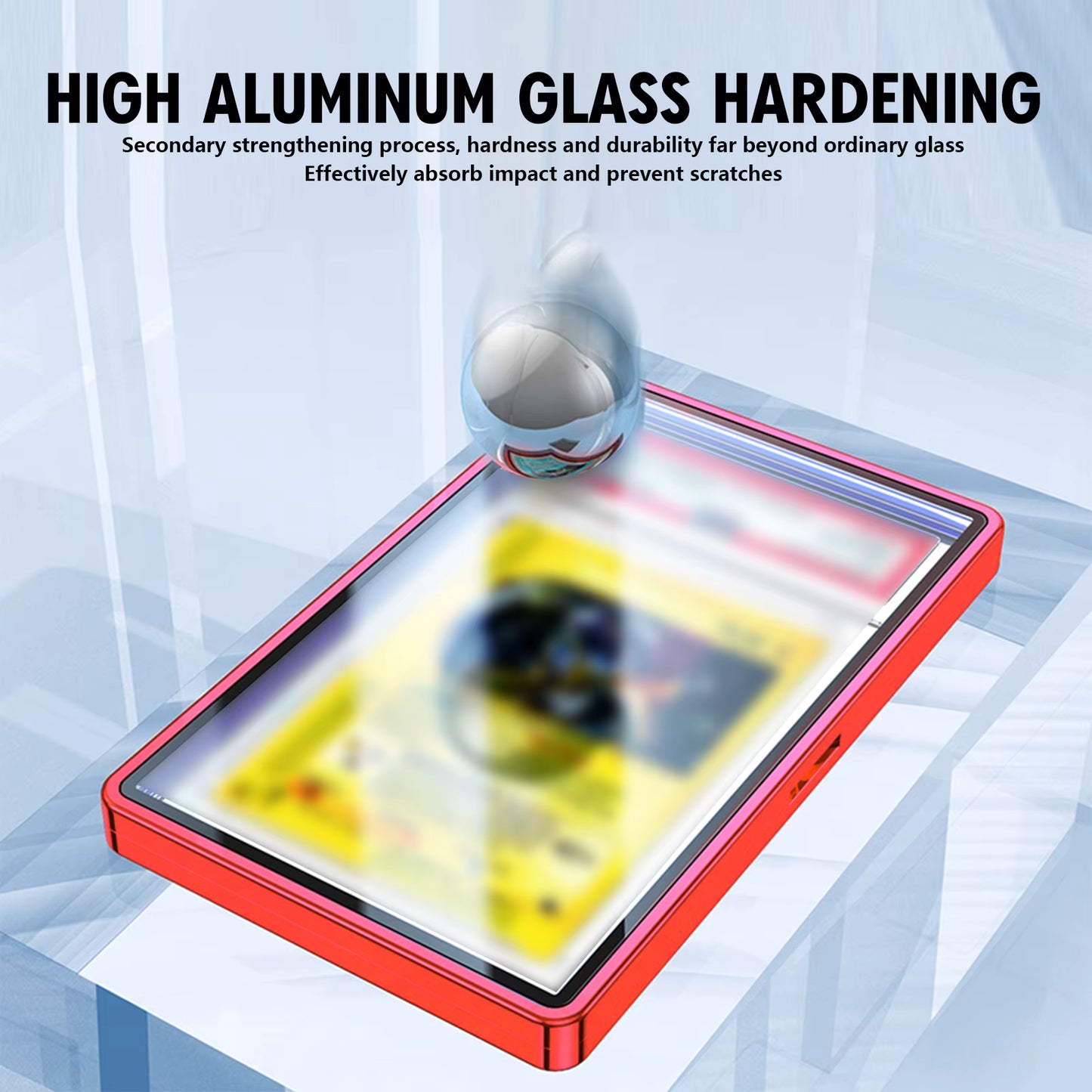 Aluminum PSA Card Case – Magnetic UV Protection Display for Graded Cards (PSA/CGC/BGS Slab Holder)